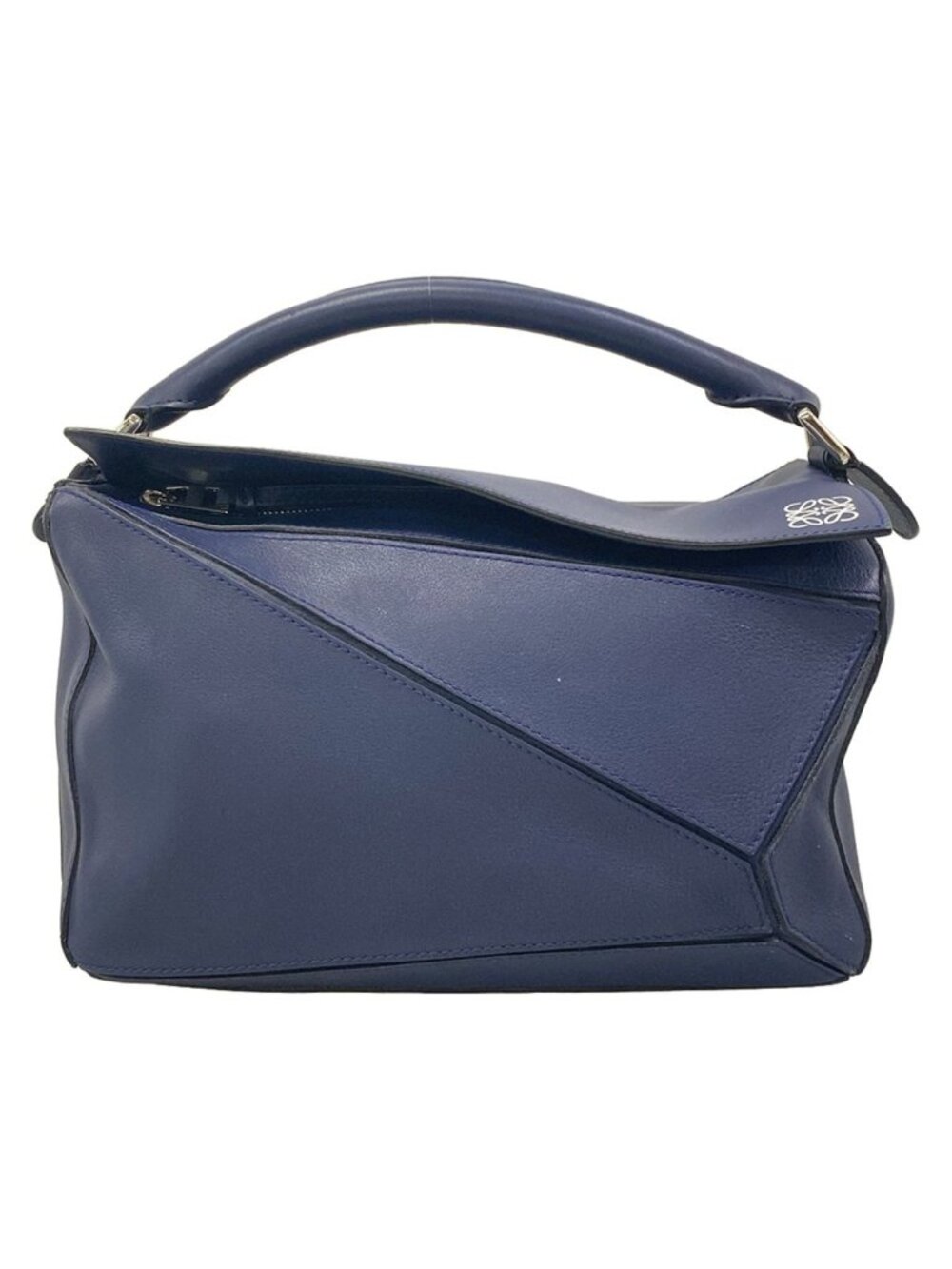 Loewe Handbag Puzzle Bag Medium Navy Leather